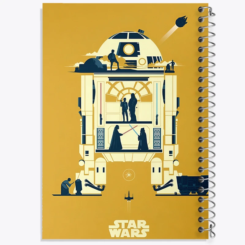 دفتر مشق 100 برگ خندالو طرح جنگ ستارگان کد F4678