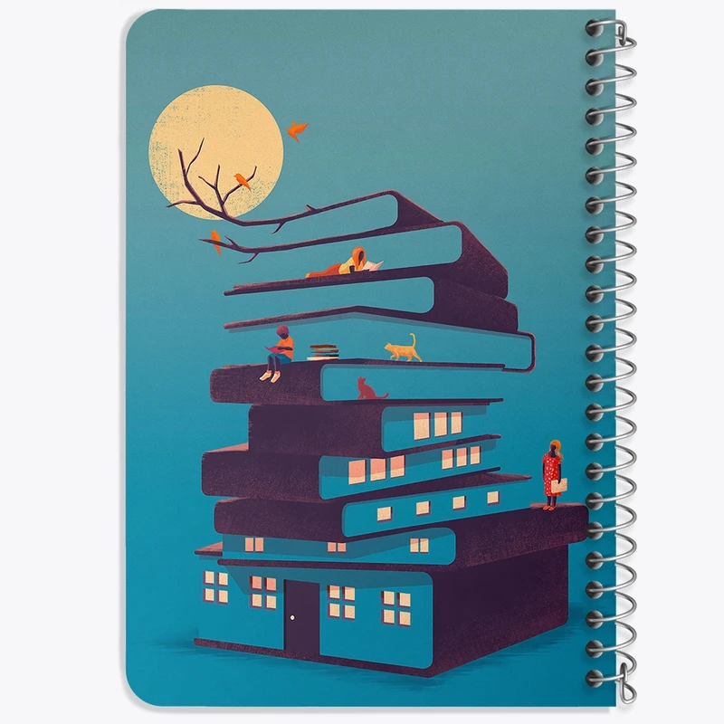 دفتر یادداشت 50 برگ خندالو طرح کتاب (Book) کد F234