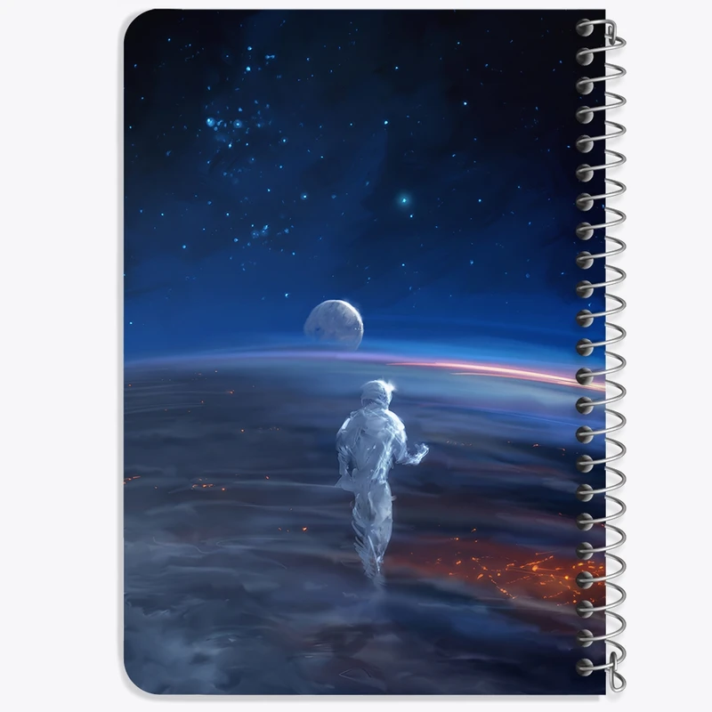 دفتر یادداشت 50 برگ خندالو طرح فضانورد کد F12536
