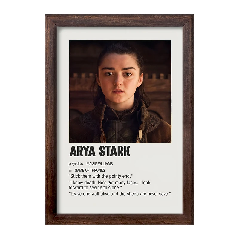 تابلو خندالو طرح آریا استارک (Arya Stark) کد F13410