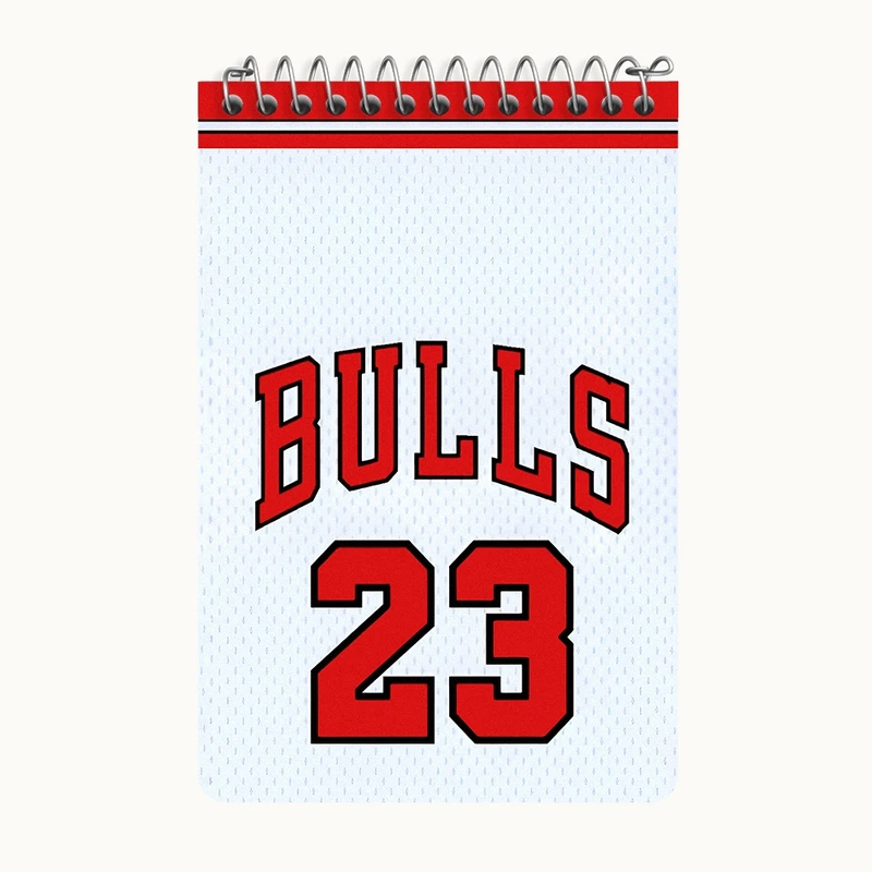 دفتر یادداشت 50 برگ خندالو طرح شیکاگو بولز (Chicago Bulls) کد F6942