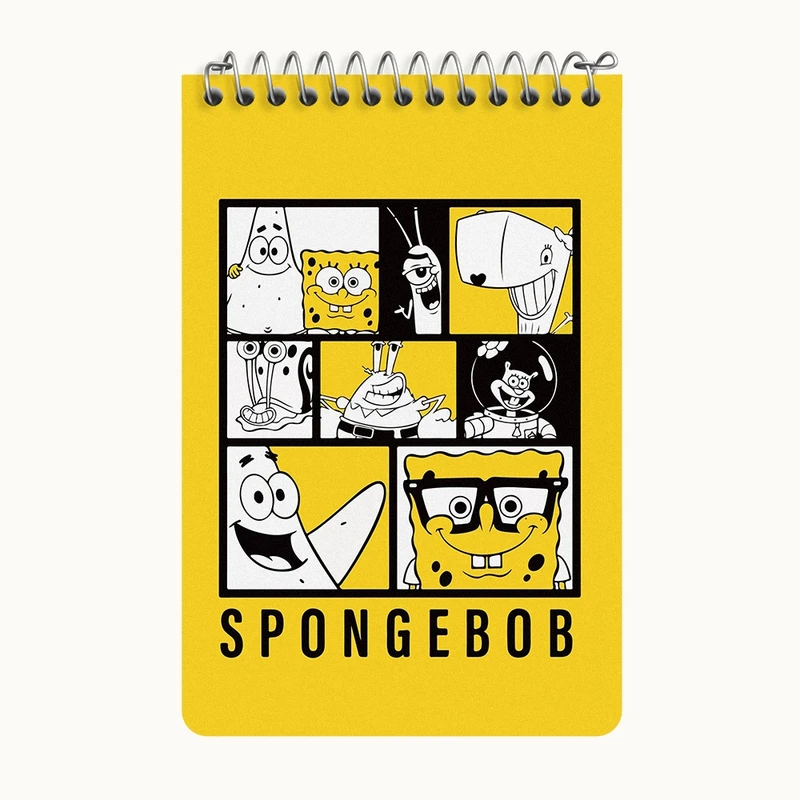 دفتر یادداشت 50 برگ خندالو طرح باب اسفنجی و پاتریک کد F10290