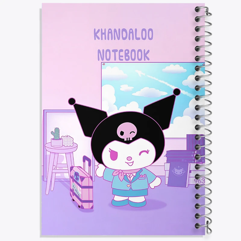 دفتر مشق 100 برگ خندالو طرح کرومی (Kuromi) کد N8997