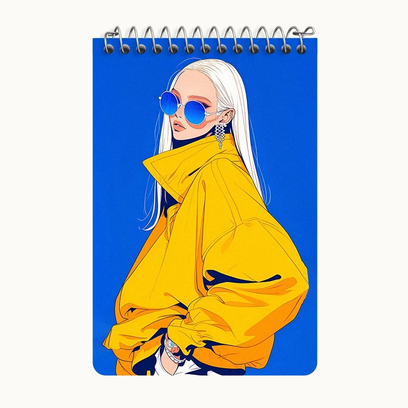 دفتر یادداشت 50 برگ خندالو طرح دخترانه کد F3286