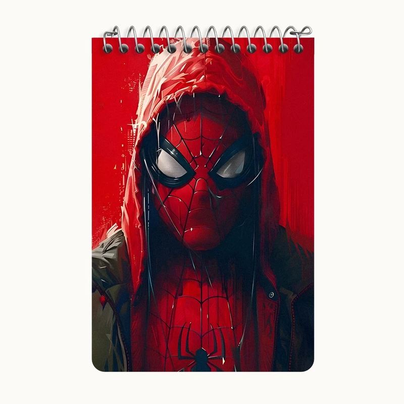دفتر یادداشت 50 برگ خندالو طرح مرد عنکبوتی (Spider Man) کد F6931