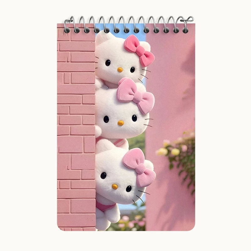 دفتر یادداشت 50 برگ خندالو طرح هلو کیتی کد F10305