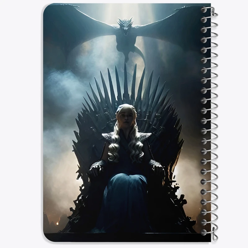 دفتر یادداشت 50 برگ خندالو طرح بازی تاج و تخت (Game Of Thrones) کد F10157
