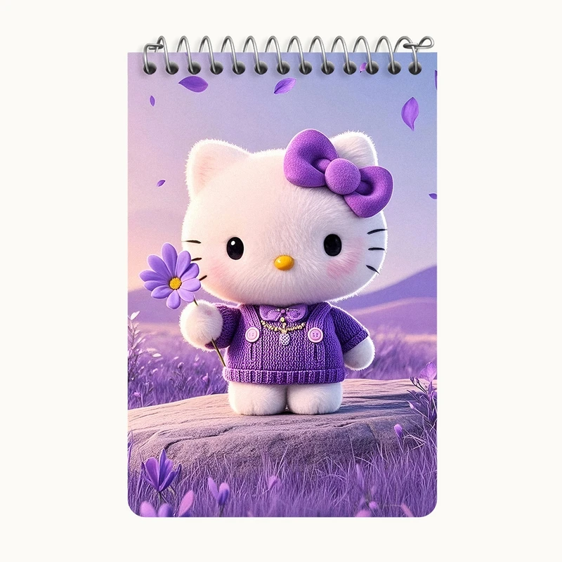 دفتر یادداشت 50 برگ خندالو طرح هلو کیتی کد F10312