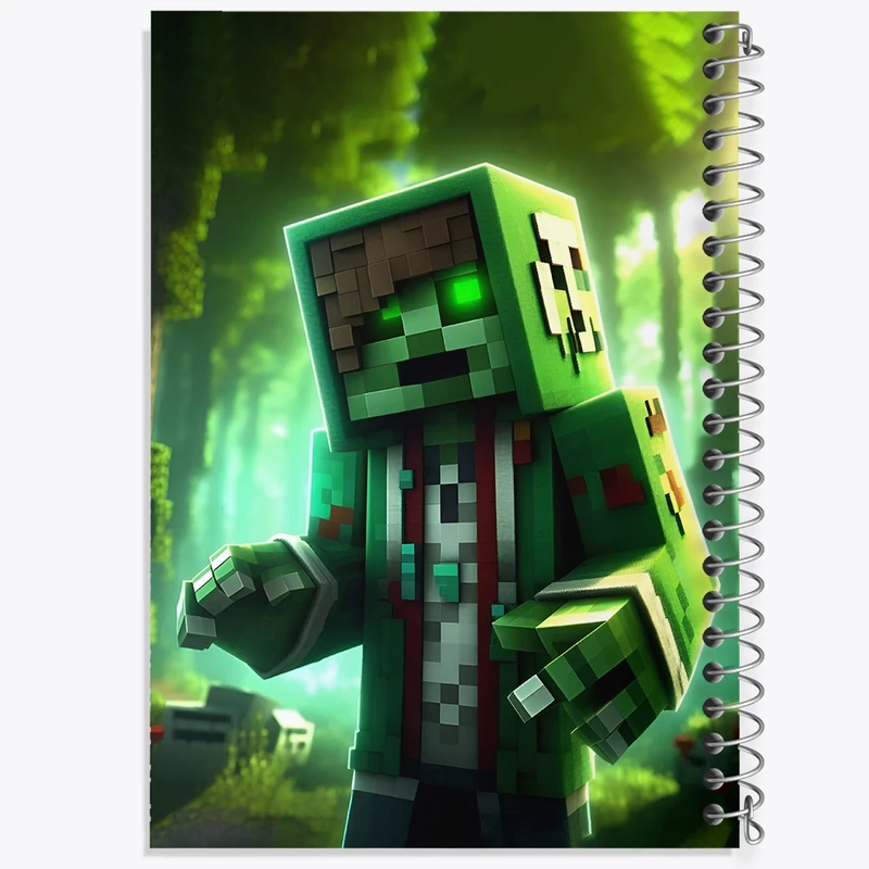 دفتر لیست خرید 50 برگ خندالو طرح ماینکرافت (Minecraft) کد F3542