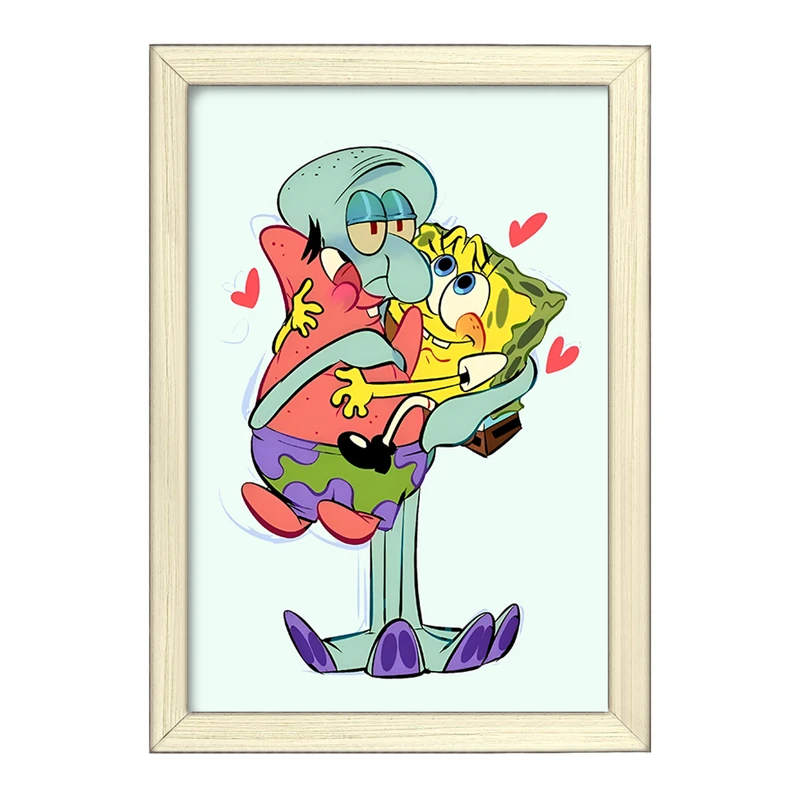 تابلو خندالو طرح باب اسفنجی و پاتریک کد F6109