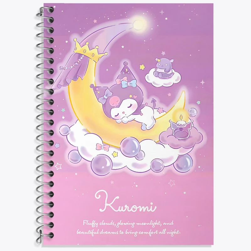 دفتر زبان 50 برگ خندالو طرح کرومی (Kuromi) کد N9470