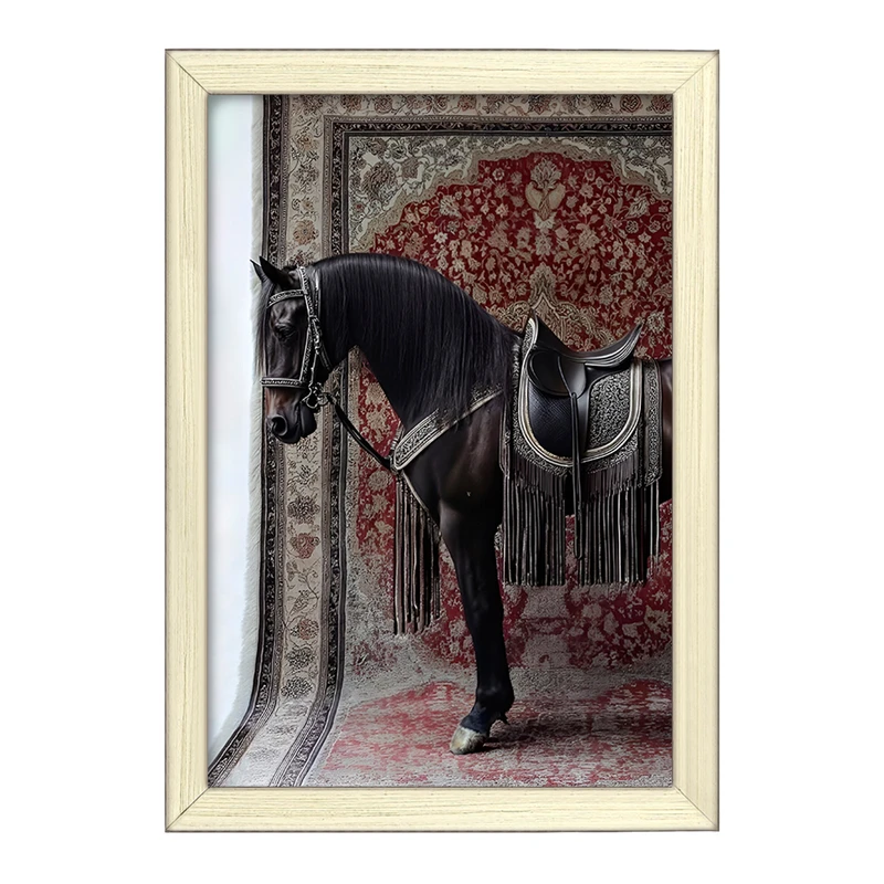 تابلو خندالو طرح اسب اصیل کد F14373