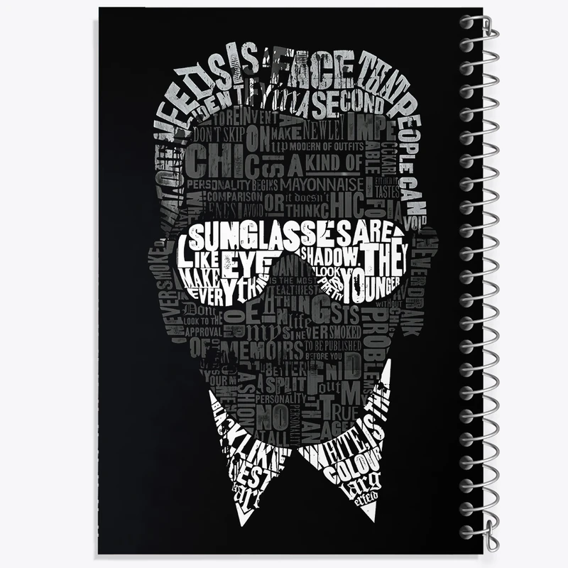 دفتر مشق 50 برگ خندالو طرح کارل لاگرفلد کد F4096