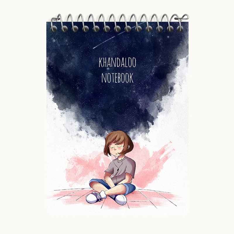 دفتر یادداشت 50 برگ خندالو طرح دخترانه فانتزی کد N8180