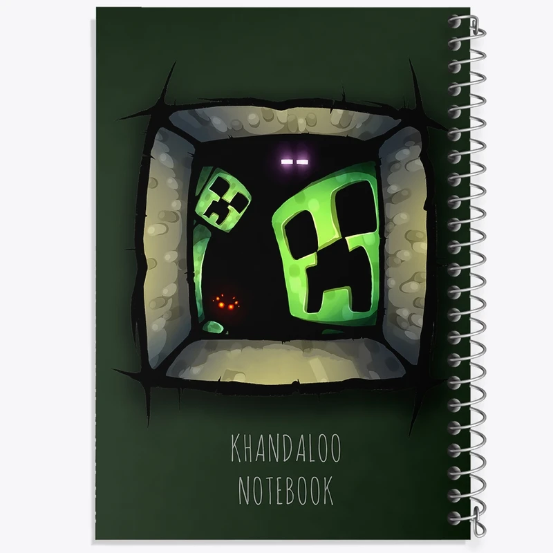 دفتر طراحی 50 برگ خندالو طرح بازی ماینکرافت (Minecraft) کد N8733