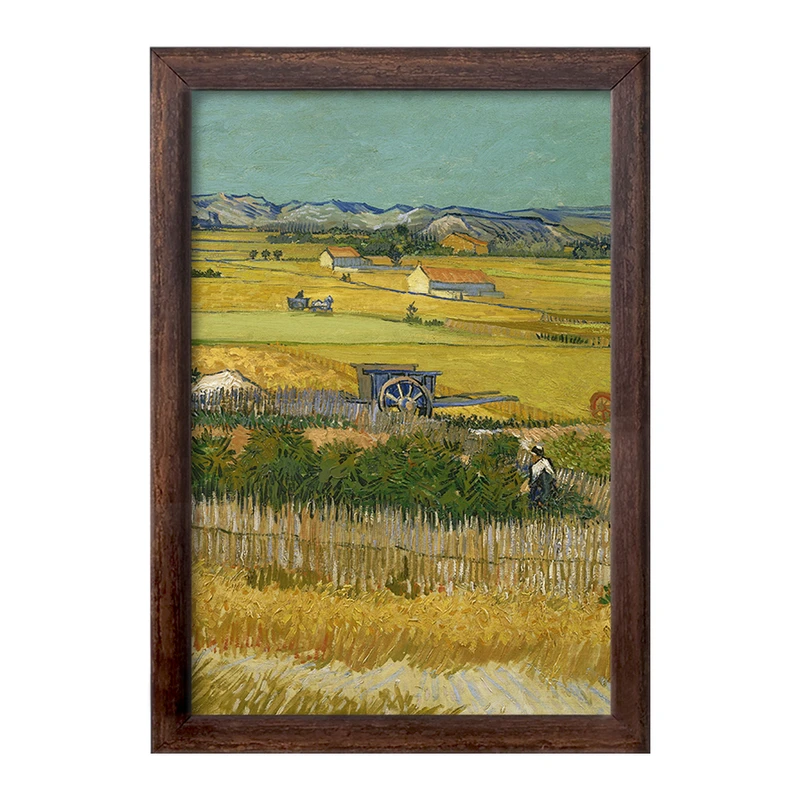 تابلو خندالو طرح برداشت ونسان ونگوگ (Van Gogh) کد 36788