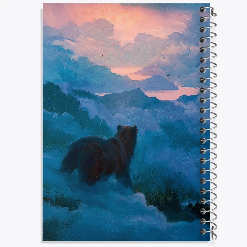 دفتر طراحی 50 برگ خندالو طرح خرس کد F240