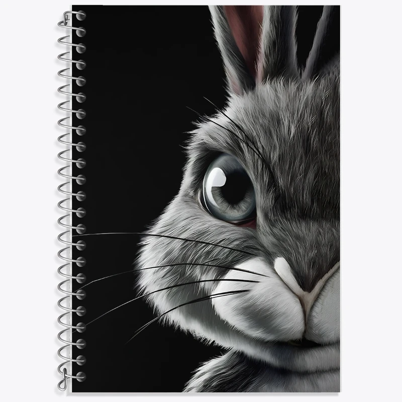 دفتر زبان 50 برگ خندالو مدل سه خط طرح خرگوش کد F11989