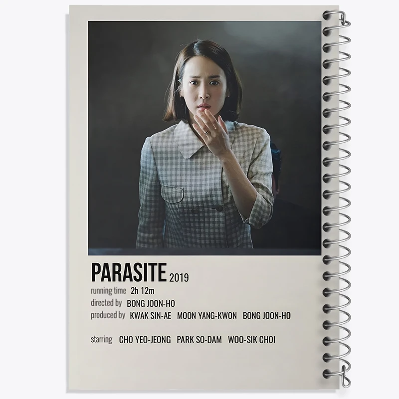 دفتر ژورنال نویسی 50 برگ خندالو مدل نقطه ای طرح انگل (Parasite) کد F13039