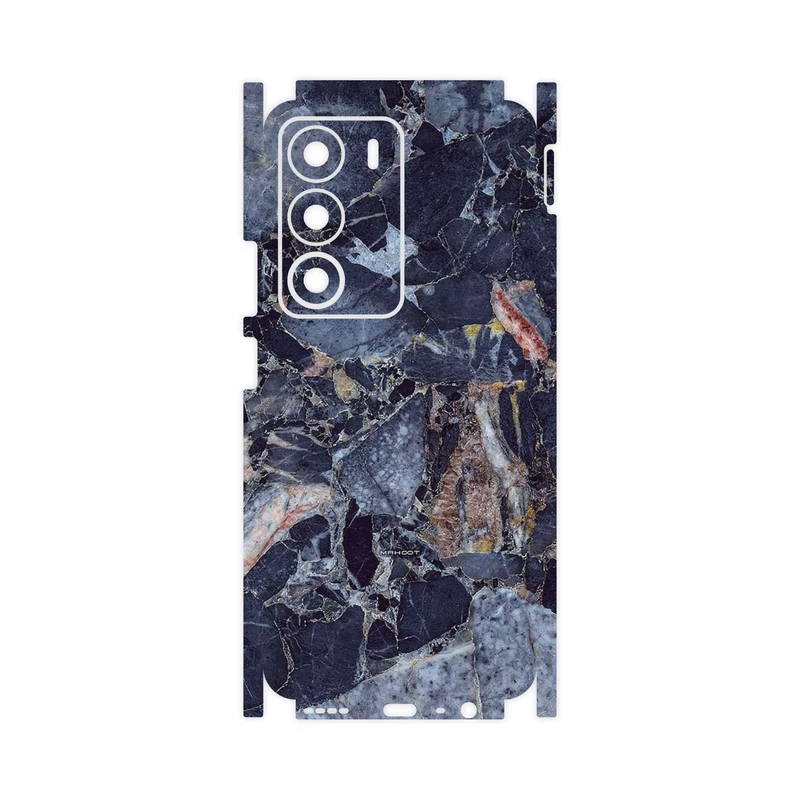 برچسب پوششی ماهوت مدل Broken black marble-FullSkin مناسب برای گوشی موبایل ریلمی C71