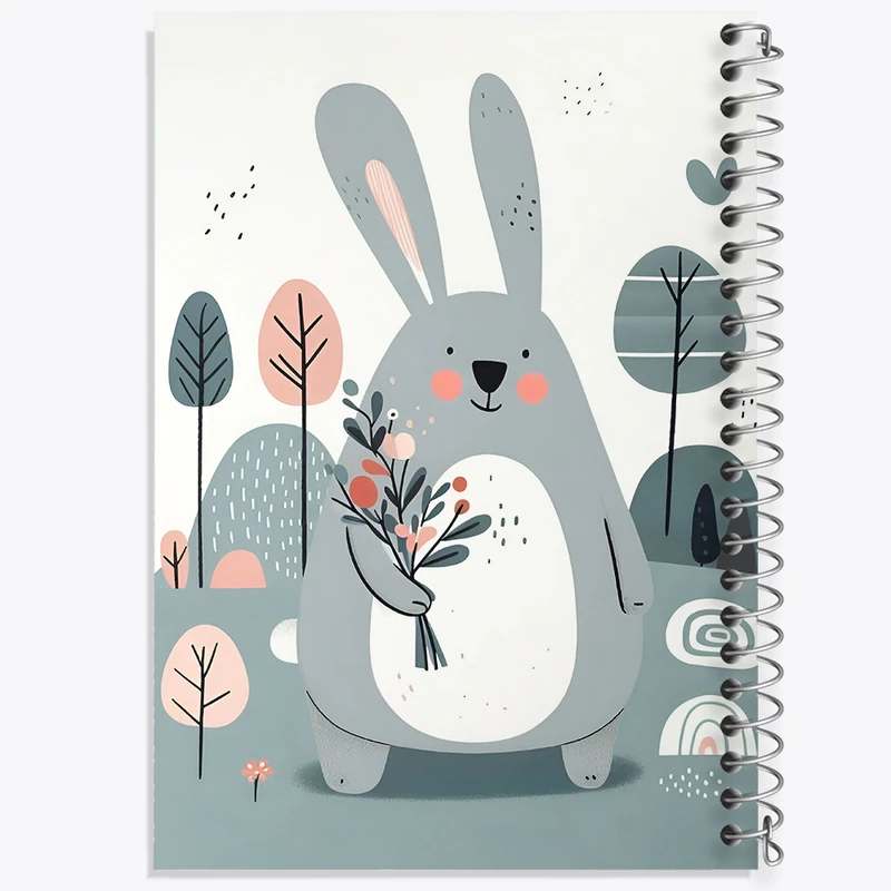 دفتر نقاشی 50 برگ خندالو طرح خرگوش بامزه کد N6839