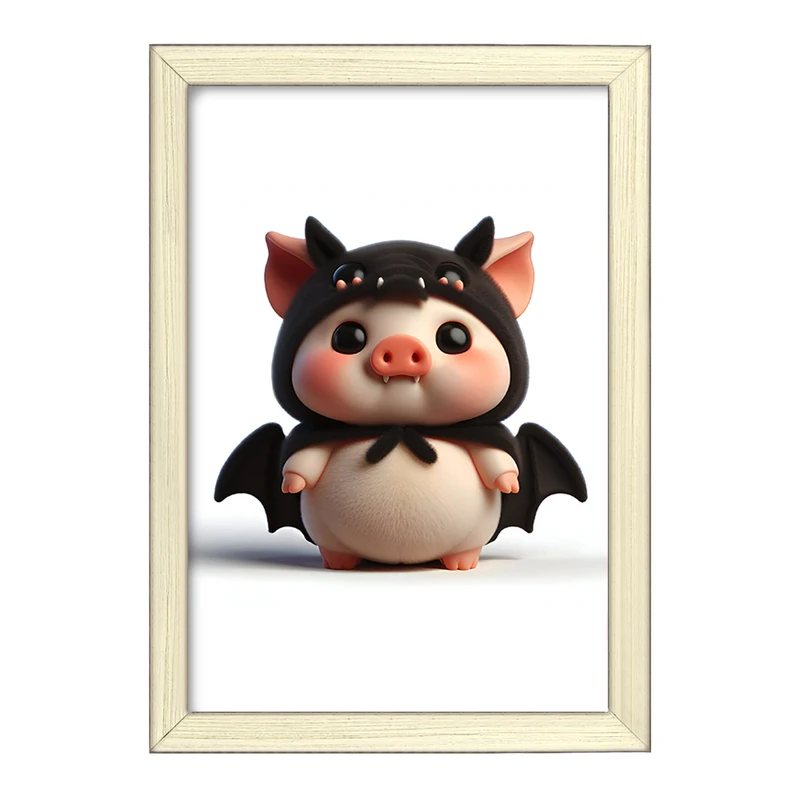 تابلو خندالو طرح خوک بامزه کد F8554