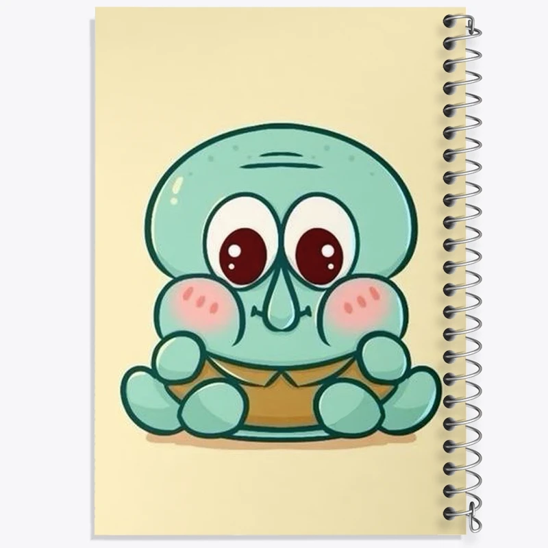 دفتر طراحی 50 برگ خندالو طرح اختاپوس باب اسفنجی کد N1837