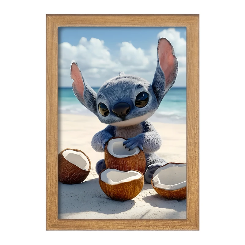 تابلو خندالو طرح استیچ (Stitch) کد F14390