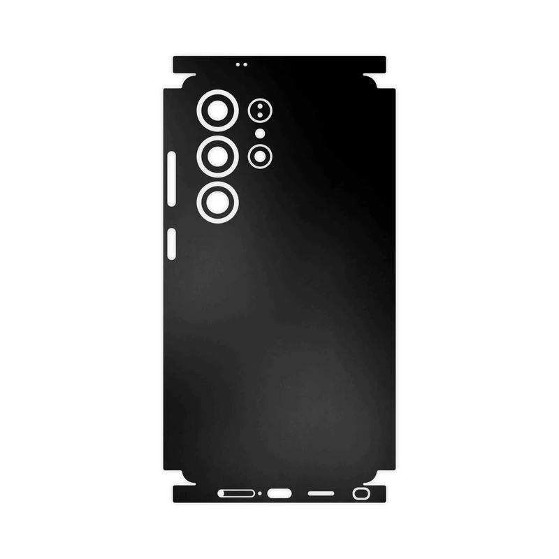 برچسب پوششی ماهوت مدل Matte-Black-FullSkin مناسب برای گوشی موبایل سامسونگ Galaxy S25 Ultra