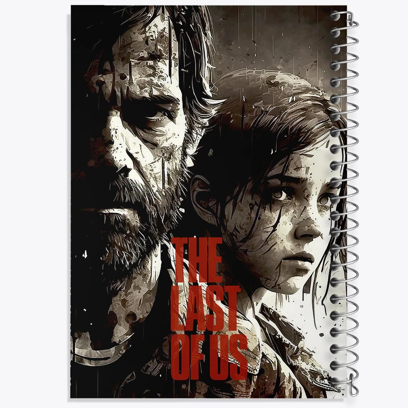 دفتر نقاشی 50 برگ خندالو طرح (The Last Of Us) آخرین بازمانده از ما کد N9326
