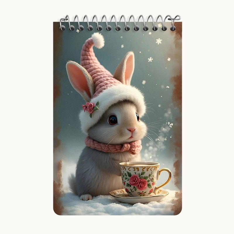 دفتر یادداشت 50 برگ خندالو طرح خرگوش بامزه کد F9488