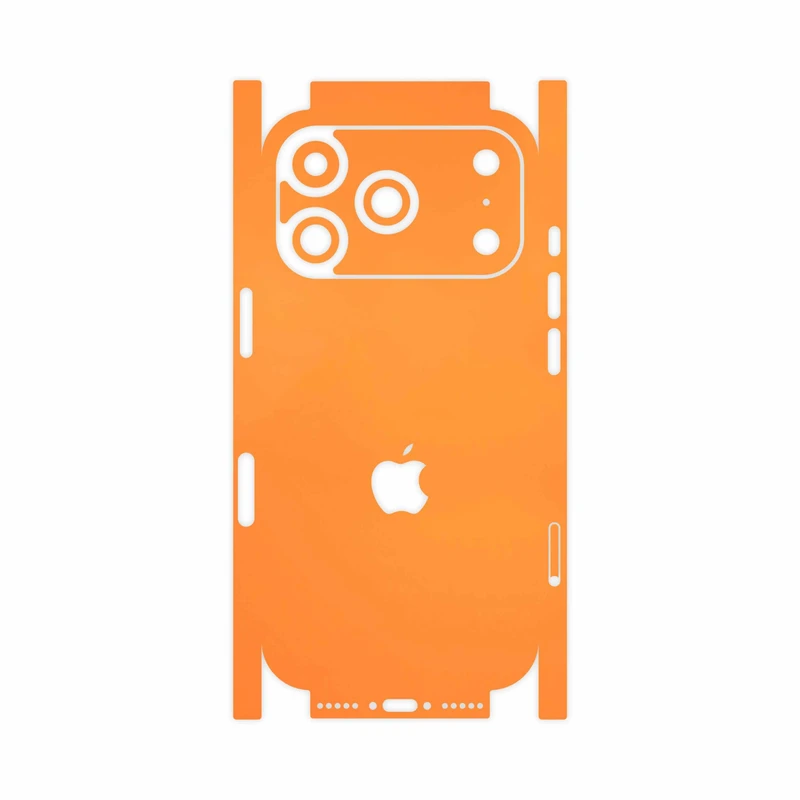 برچسب پوششی ماهوت مدل Matte-Orange-FullSkin مناسب برای گوشی موبایل اپل iPhone 17 Pro