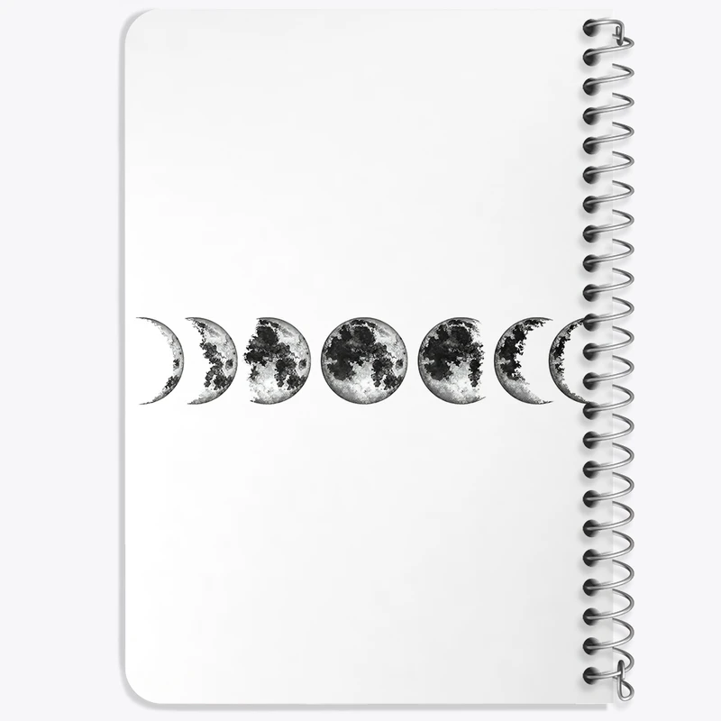 دفتر یادداشت 50 برگ خندالو طرح ماه (Moon) کد F3883