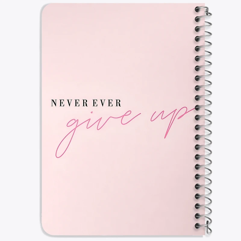 دفتر یادداشت 50 برگ خندالو طرح Never Ever Give Up کد N2644