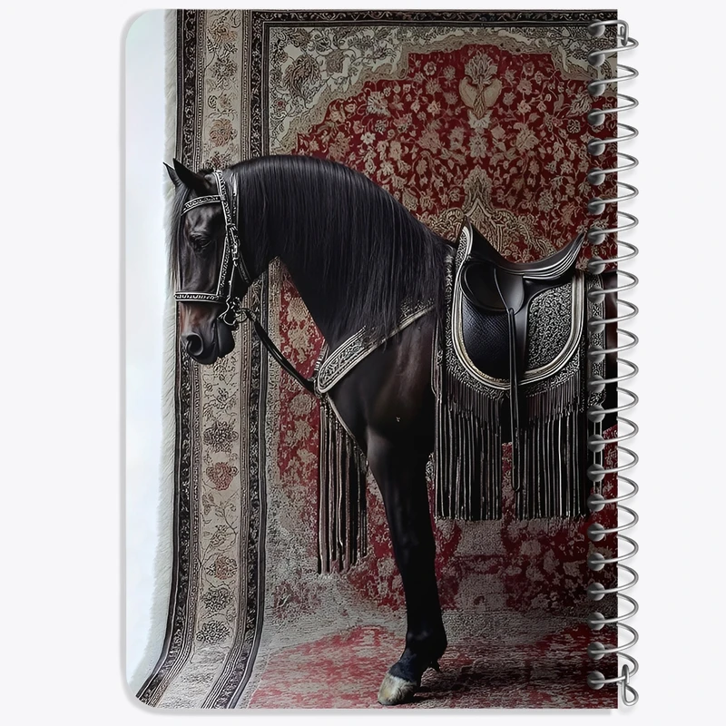 دفتر یادداشت 50 برگ خندالو طرح اسب اصیل کد F14373