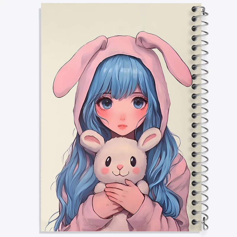 دفتر مشق 100 برگ خندالو طرح دخترانه بامزه کد N6713