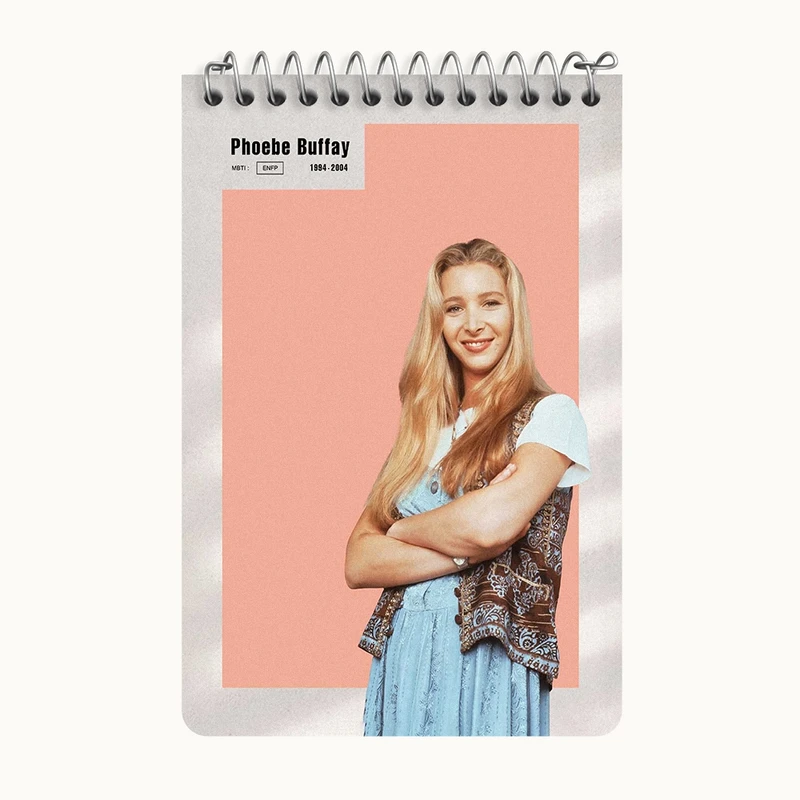 دفتر یادداشت 50 برگ خندالو طرح لیسا کودرو (Lisa Kudrow) کد F11936