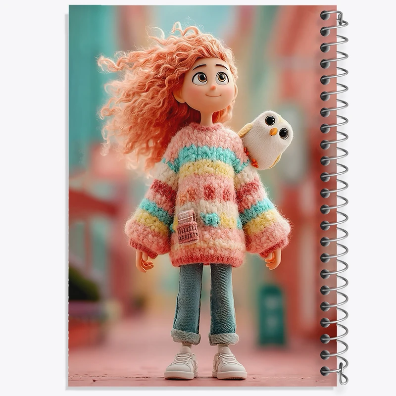 دفتر نقاشی 50 برگ خندالو طرح دخترانه فانتزی کد N8373