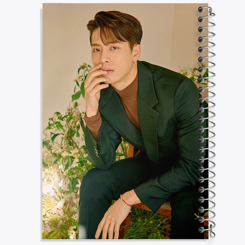 دفتر طراحی 50 برگ خندالو طرح جکسون گروه گات سون GOT7  کد 20953