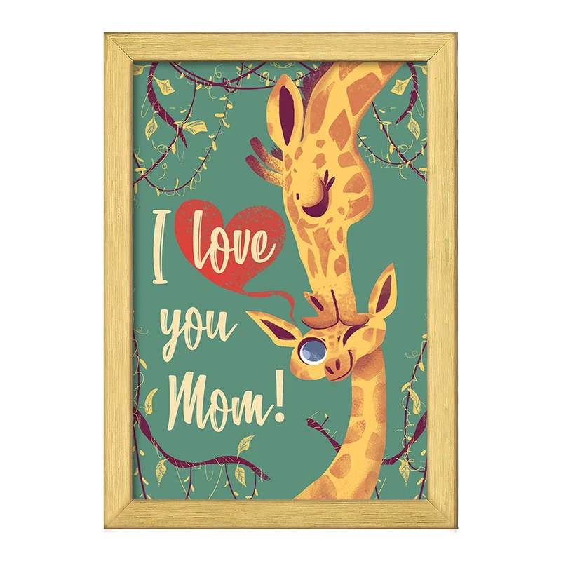 تابلو خندالو طرح دوستت دارم مامان کد 8399