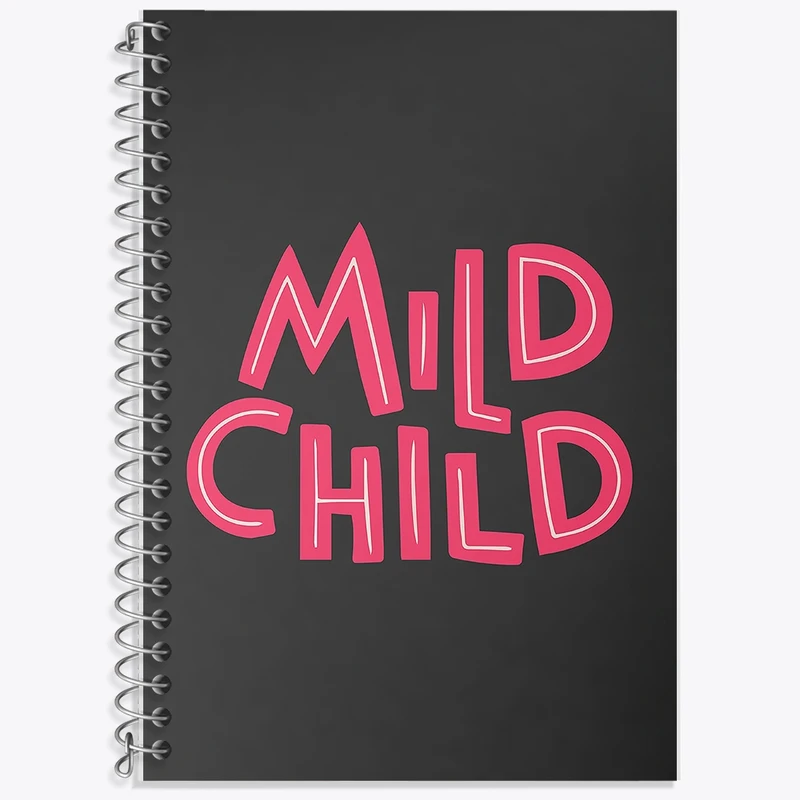 دفتر زبان 50 برگ خندالو مدل سه خط طرح Mild Child کد F11466