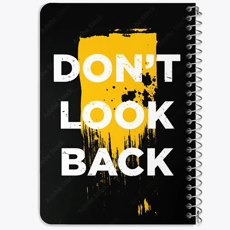 دفتر یادداشت 50 برگ خندالو طرح Don't Look Back کد F10781