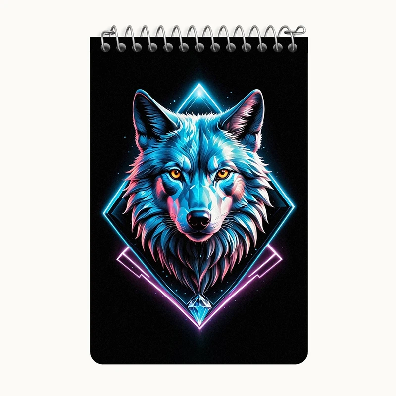 دفتر یادداشت 50 برگ خندالو طرح گرگ کد F2997