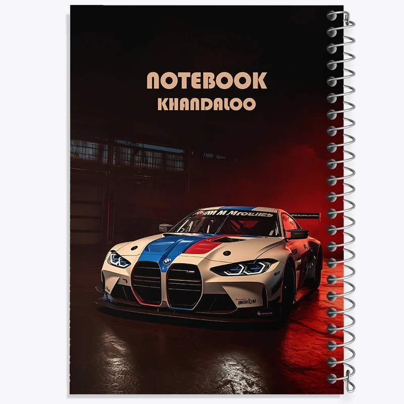 دفتر شطرنجی 50 برگ خندالو طرح بی ام دبلیو (BMW M4) کد N7521