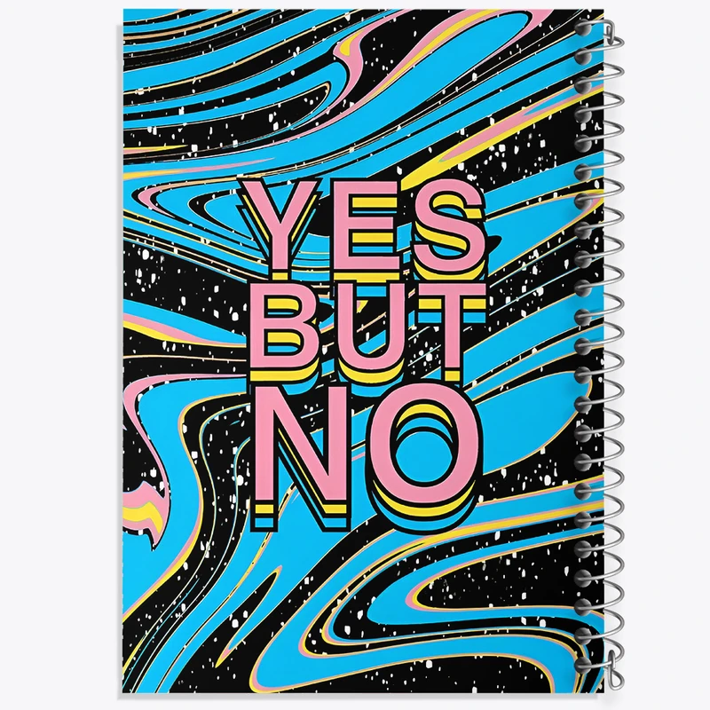 دفتر نقاشی 50 برگ خندالو طرح Yes But No کد F4073