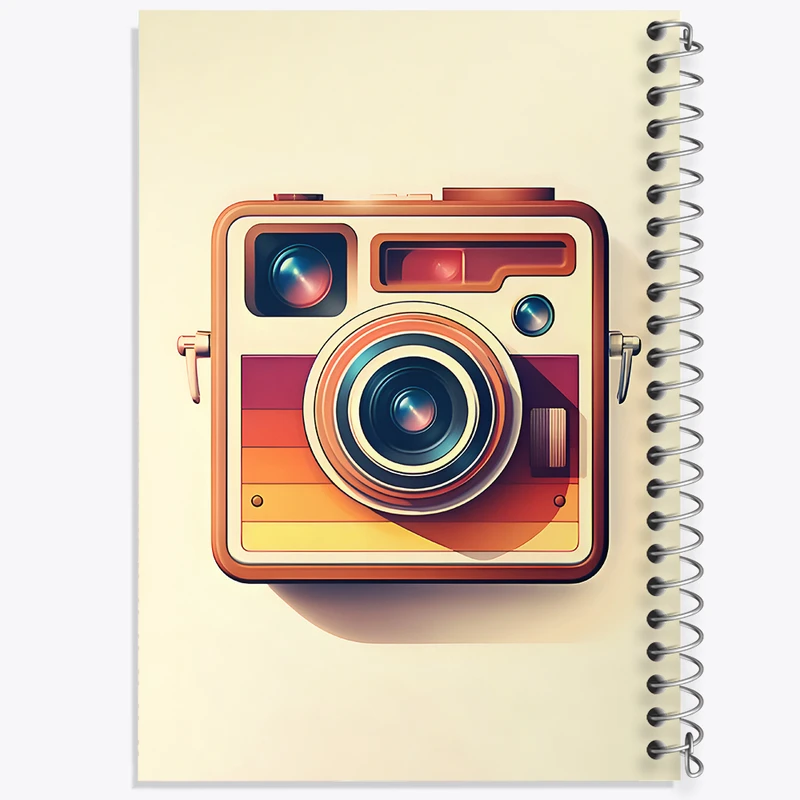 دفتر مشق 50 برگ خندالو طرح دوربین عکاسی کد F9961