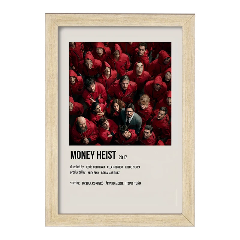 تابلو خندالو طرح خانه کاغذی (Money Heist) کد F13318
