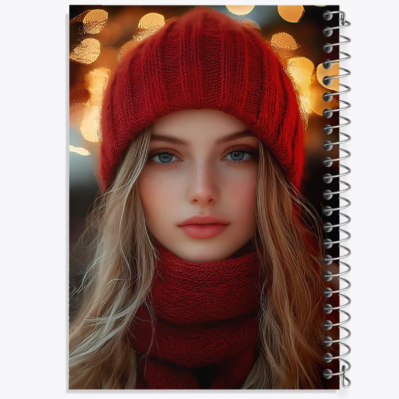 دفتر مشق 100 برگ خندالو طرح دخترانه کیوت کد F8529