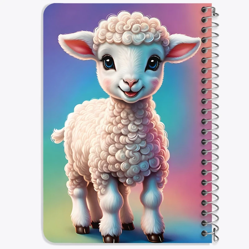 دفتر یادداشت 50 برگ خندالو طرح گوسفند کوچولو کد F8547