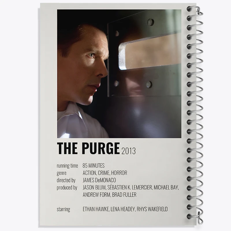 دفتر نقاشی 50 برگ خندالو طرح پاک سازی (The Purge) کد F12931